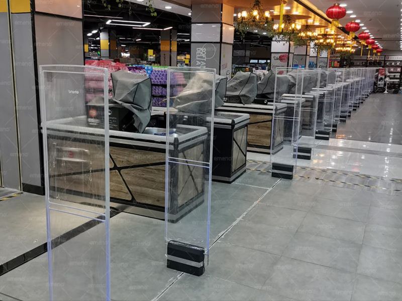 The supermarket chain installed the cubic beauty emeno supermarket anti-theft device AM8089