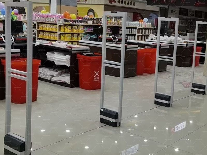 The supermarket installed cubic beauty AM8208 acoustic magnetic anti-theft device